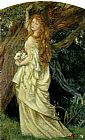 Arthur Hughes Canvas Paintings - Ophelia